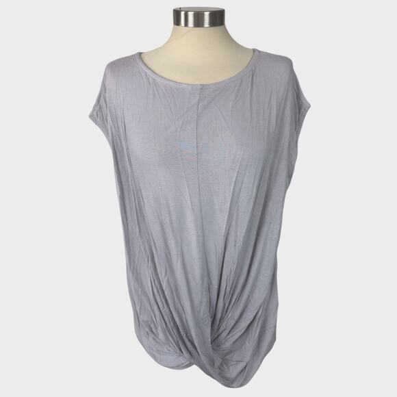 Blu Heaven Large NEW NWT Twist Knot Sleeveless Top Gray - Picture 1 of 8